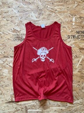 Red Captain Morgan Rhum graphic Tank Top